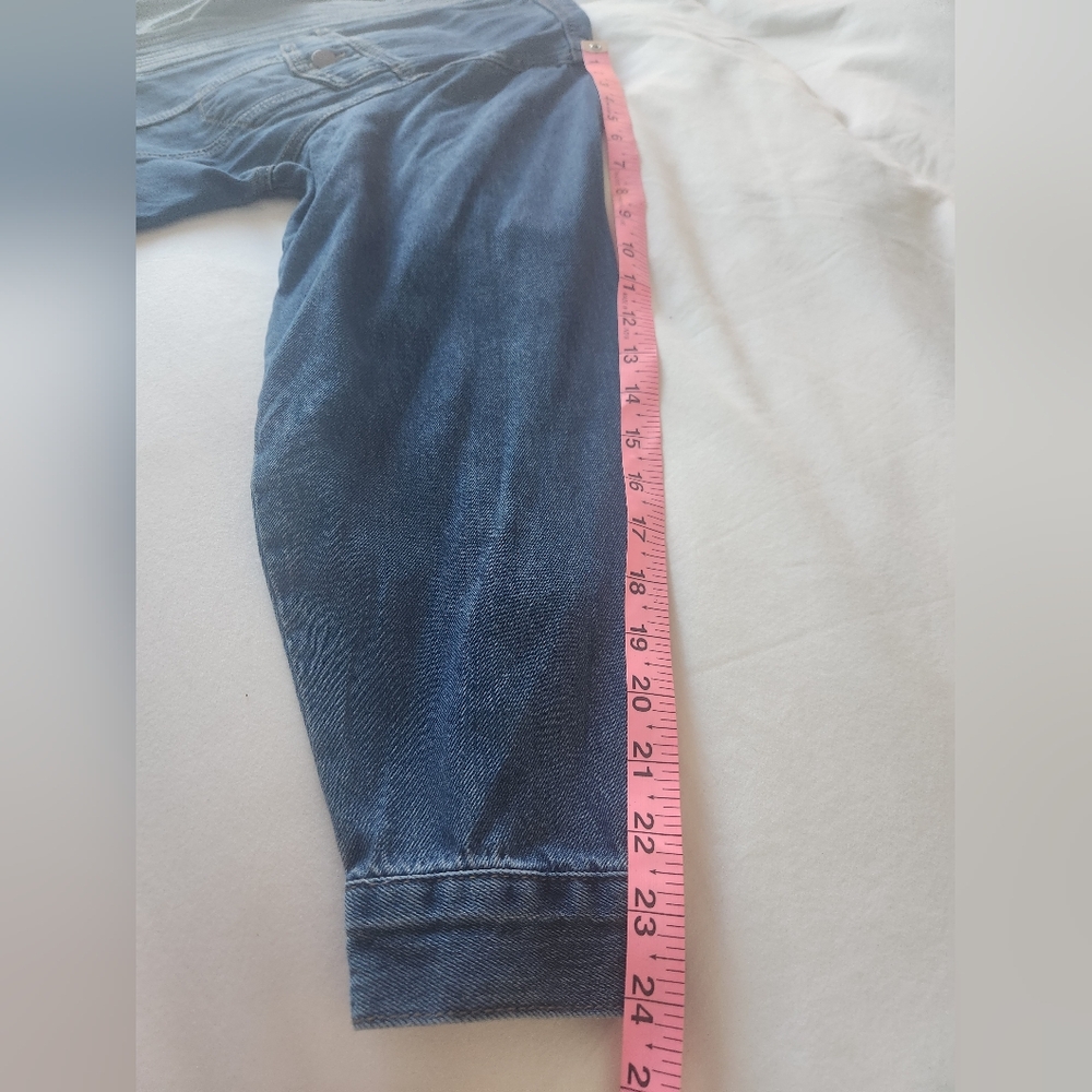 Denim Wrap Jacket - Blue - Picture 11 of 13